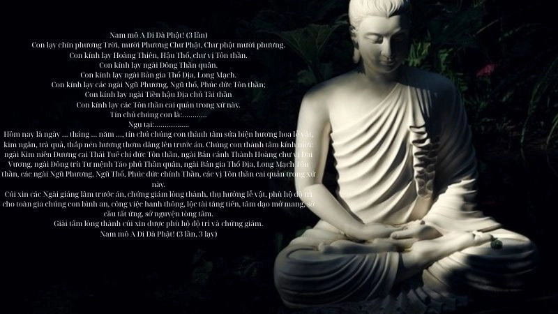 Văn khấn mùng 1 âm lịch