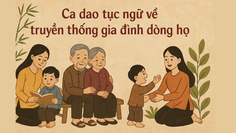 Ca dao tục ngữ về truyền thống gia đình dòng họ của dân tộc