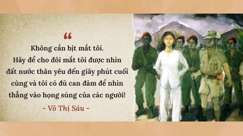 Chị Võ Thị Sáu tên thật là Nguyễn Thị Sáu, sinh năm 1933