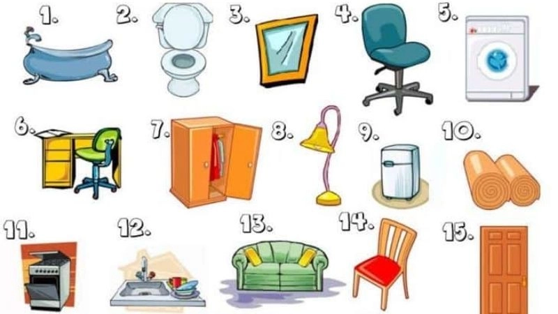 Từ vựng tiếng Trung chủ đề: Đồ dùng gia đình
