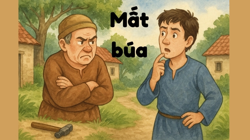 Tóm tắt Truyện ngụ ngôn - Mất búa