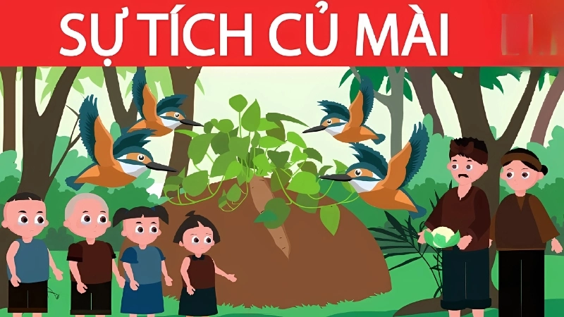 Tóm tắt truyện cổ tích Việt Nam – Sự tích củ mài cảm động