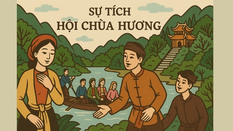 Tóm tắt Truyện dân gian - Sự tích hội chùa Hương hay