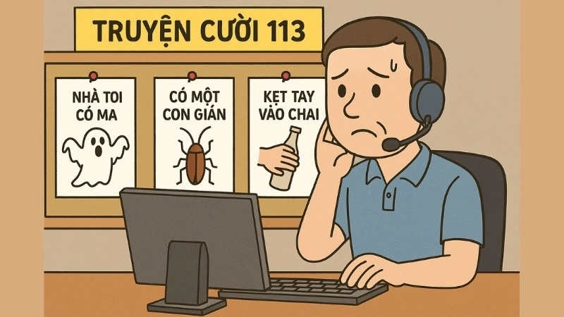 Tóm tắt Truyện cười - 113 với những tin cầu cứu lạ lùng