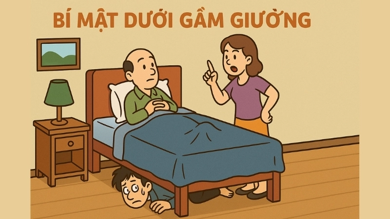 Tóm tắt Truyện cười - Bí Mật Dưới Gầm Giường dễ hiểu nhất