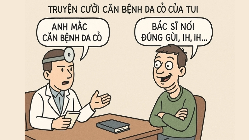 Tóm tắt Truyện cười - Căn bệnh da cổ của tui ngắn gọn nhất