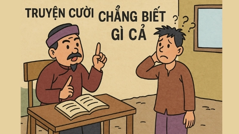 Tóm tắt Truyện cười - Chẳng biết gì cả ngắn gọn, dễ hiểu