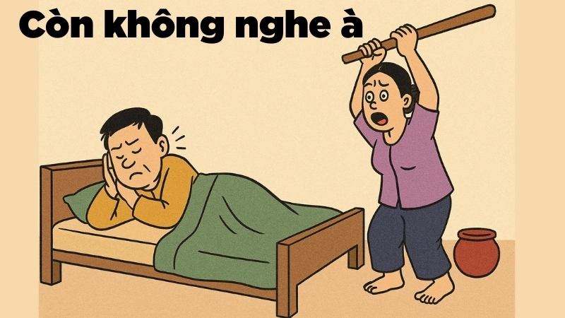Tóm tắt Truyện cười - Còn không nghe à