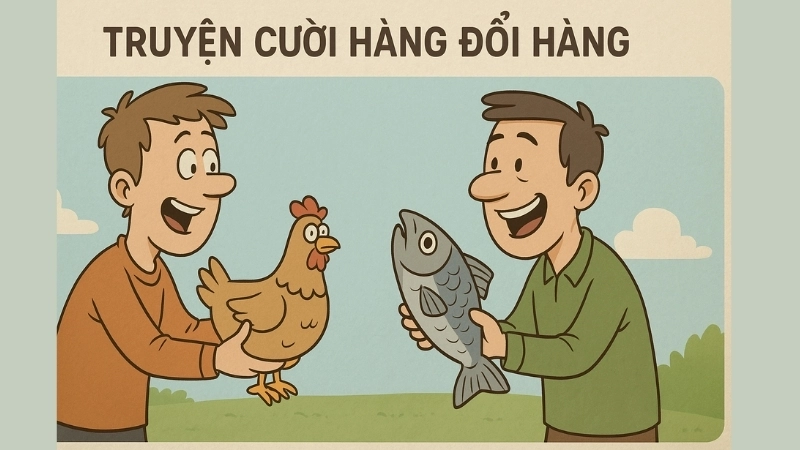 Tóm tắt Truyện cười - Hàng đổi hàng: Câu chuyện cười thấm thía