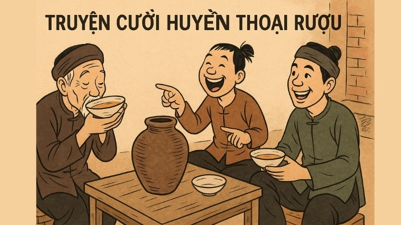 Cốt truyện Tóm tắt Truyện cười - Huyền thoại Rượu ngắn gọn