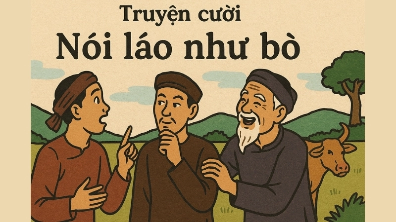 Tóm tắt Truyện cười - Nói láo như bò đầy đủ và ngắn gọn