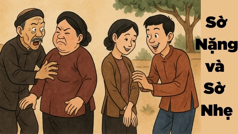 Tóm tắt Truyện cười - Sờ Nặng và Sờ Nhẹ bản đầy đủ nhất