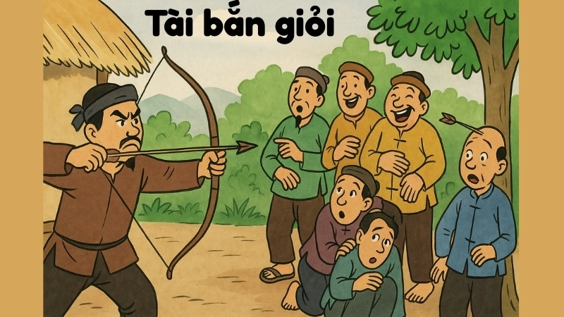 Tóm tắt Truyện cười - Tài bắn giỏi hay nhất, dễ hiểu nhất