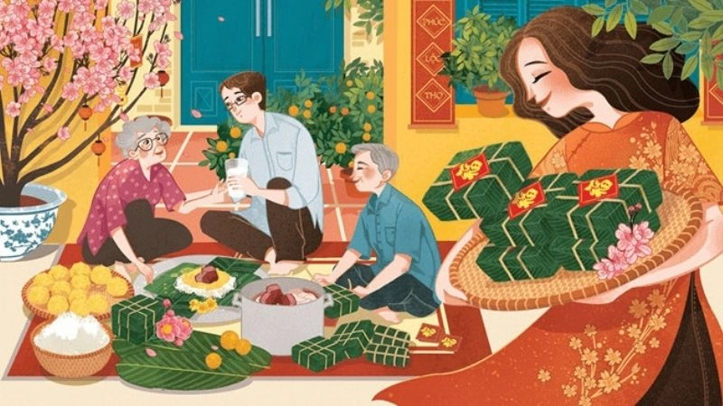 thơ hay về tết theo thể loại lục bát đậm chất dân gian
