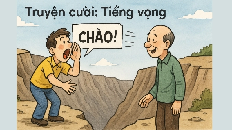 Tóm tắt Truyện cười - Tiếng vọng: Câu chuyện hài hước nhất