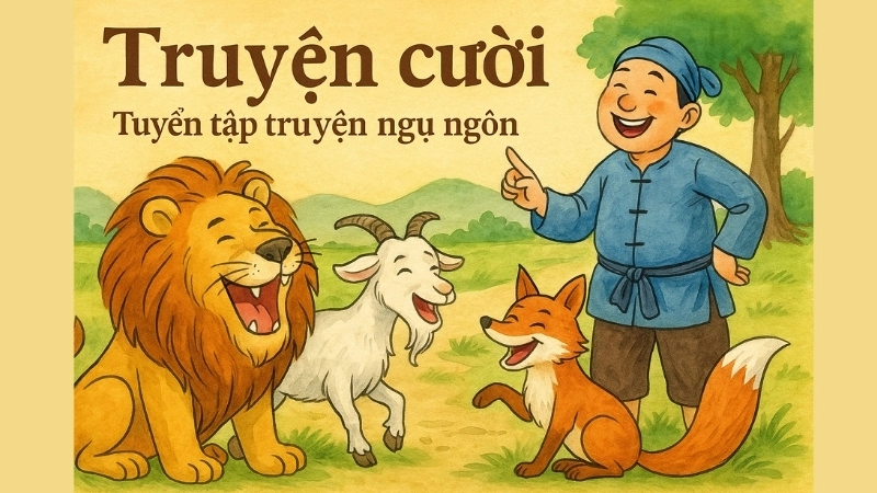 Tóm tắt Truyện cười - Tuyển tập truyện ngụ ngôn hay nhất