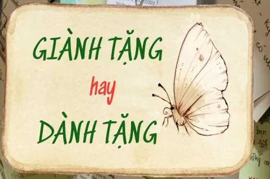Giải mã nhầm lẫn giành tặng hay dành tặng đúng chính tả