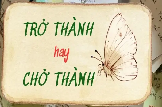 Trở thành hay chở thành đúng chính tả ai cũng từng nhầm