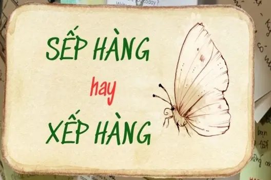 Sếp hàng hay xếp hàng đúng chính tả người Việt hay sai