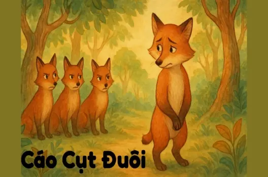 Tóm tắt Truyện ngụ ngôn - Cáo Cụt Đuôi Bài học thâm thúy