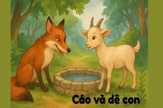 Tóm tắt Truyện ngụ ngôn - Cáo và dê con hay, ý nghĩa sâu sắc