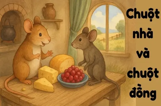 Tóm tắt Truyện ngụ ngôn - Chuột nhà và chuột đồng hay nhất
