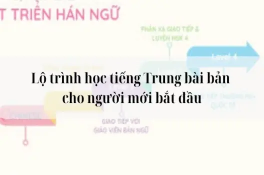 Lộ trình học tiếng Trung bài bản cho người mới bắt đầu