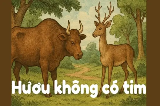 Tóm tắt Truyện ngụ ngôn - Hươu không có tim ngắn gọn