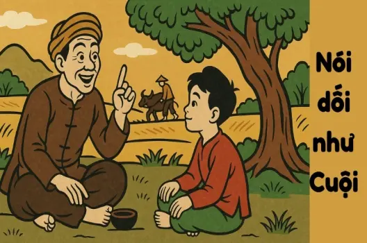 Tóm tắt truyện cổ tích Việt Nam - Nói dối như Cuội