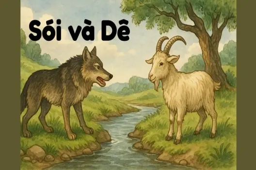 Tóm tắt Truyện ngụ ngôn - Sói và Dê bài học cảnh giác