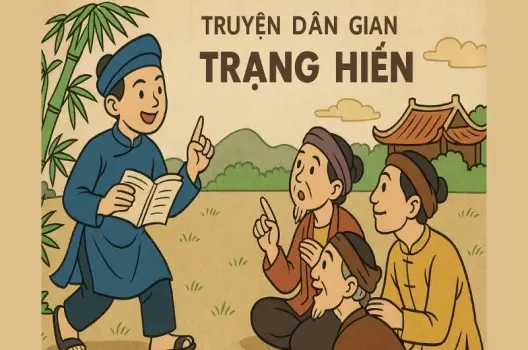 Tóm tắt Truyện dân gian - Trạng Hiền câu chuyện dí dỏm