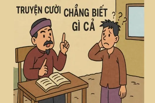 Tóm tắt Truyện cười - Chẳng biết gì cả ngắn gọn, dễ hiểu