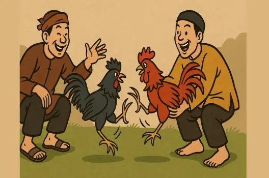 Tóm tắt Truyện cười - Chọi gà ngắn gọn, cười xỉu tại chỗ