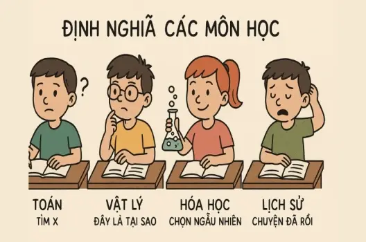 Tóm tắt Truyện cười - Định nghĩa các môn học ngắn gọn hay
