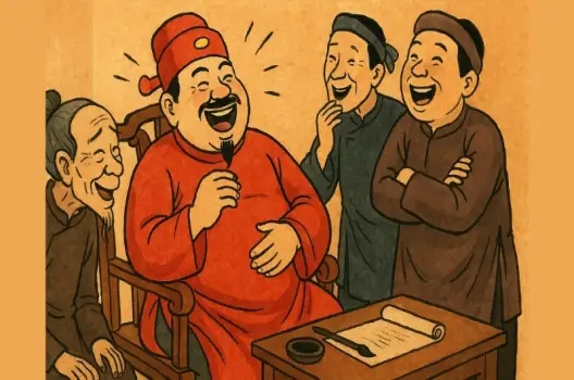 Tóm tắt Truyện cười - Quan đấy: Màn ứng xử cực hài