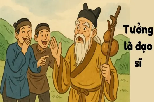 Tóm tắt Truyện cười - Tưởng là đạo sĩ ngắn gọn, dễ hiểu