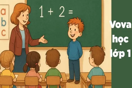 Tóm tắt Truyện cười - Vova học lớp 1 ngắn gọn, dễ hiểu