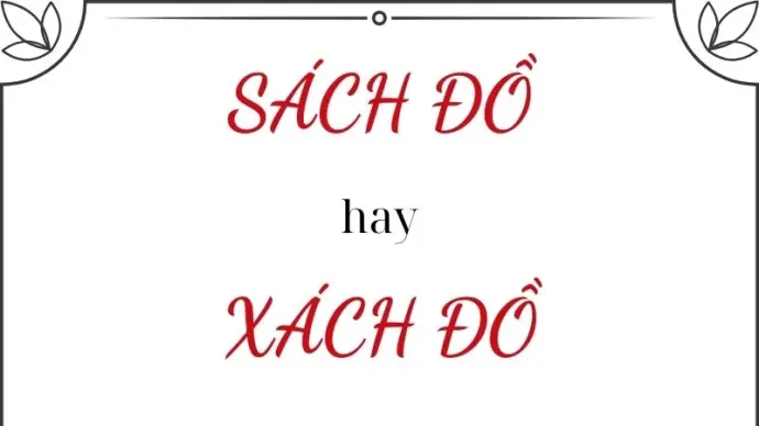 Sách đồ hay xách đồ đúng chính tả khiến ai cũng hoang mang