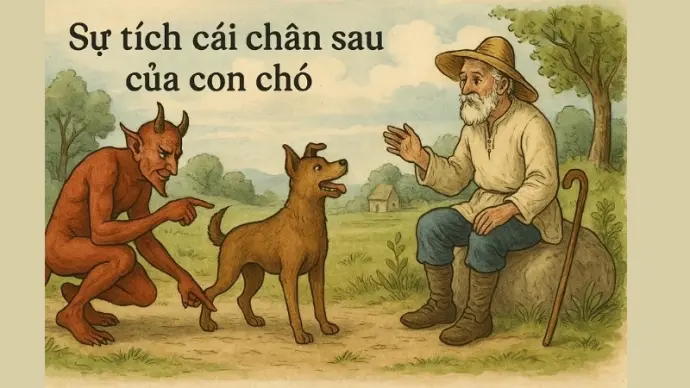 Truyện cổ tích nước ngoài - Sự tích cái chân sau chó
