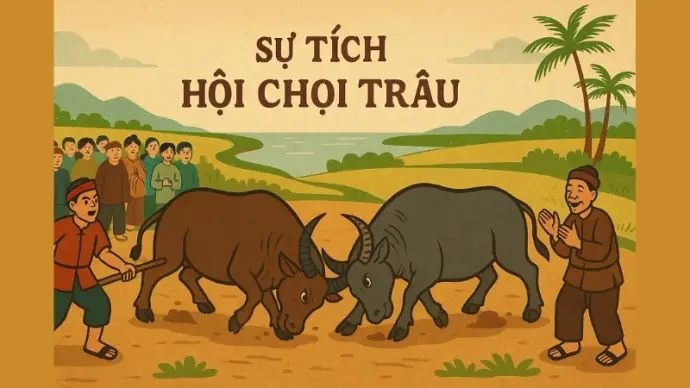 Tóm tắt Truyện dân gian - Sự tích hội chọi trâu đặc sắc
