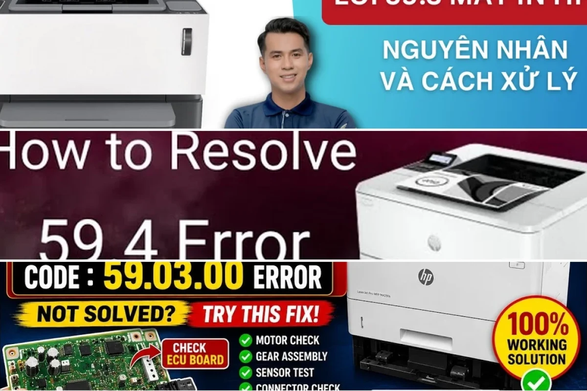 Khắc phục Lỗi 59.3 Máy in HP LaserJet Pro M402dw Chuyên sâu