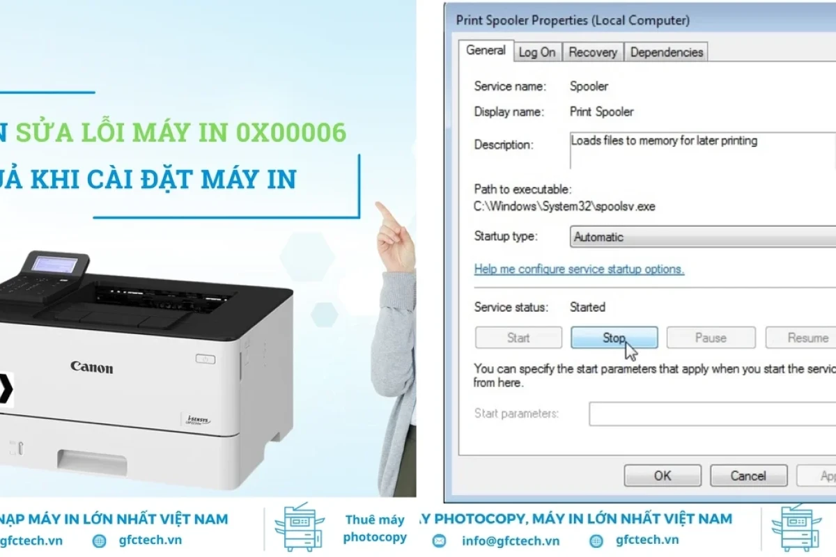 Khắc Phục Lỗi Máy In 0x00000006 Khi Kết Nối Máy Chủ IPP