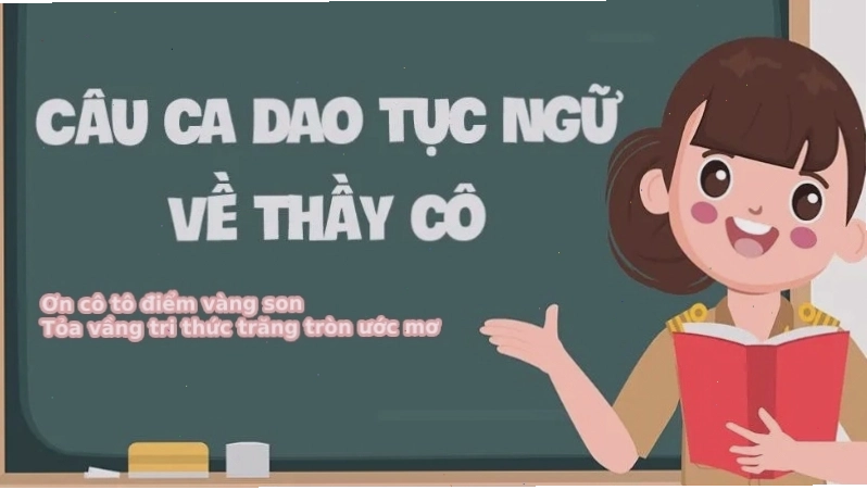 Bức tranh khắc họa cảnh thầy trò
