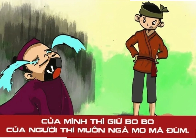 Ca dao phê phán thói keo kiệt, bủn xỉn trong xã hội