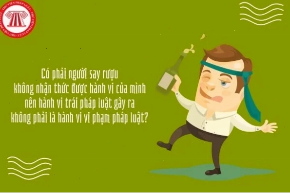 Hình ảnh minh họa người say rượu không nhận thức được hành vi của mình