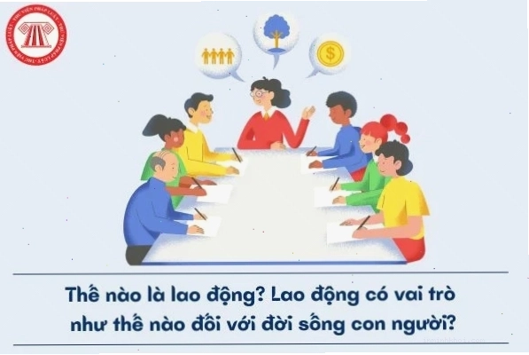 Minh họa con người lao động tạo ra giá trị và lẽ phải