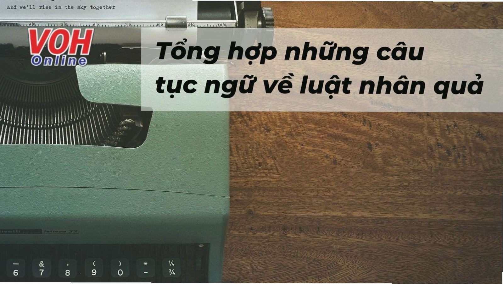 Nhân quả trong cuộc sống qua lời răn của tục ngữ