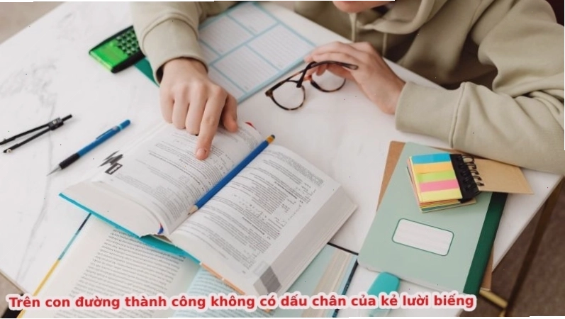Tranh minh họa tinh thần học tập chăm chỉ