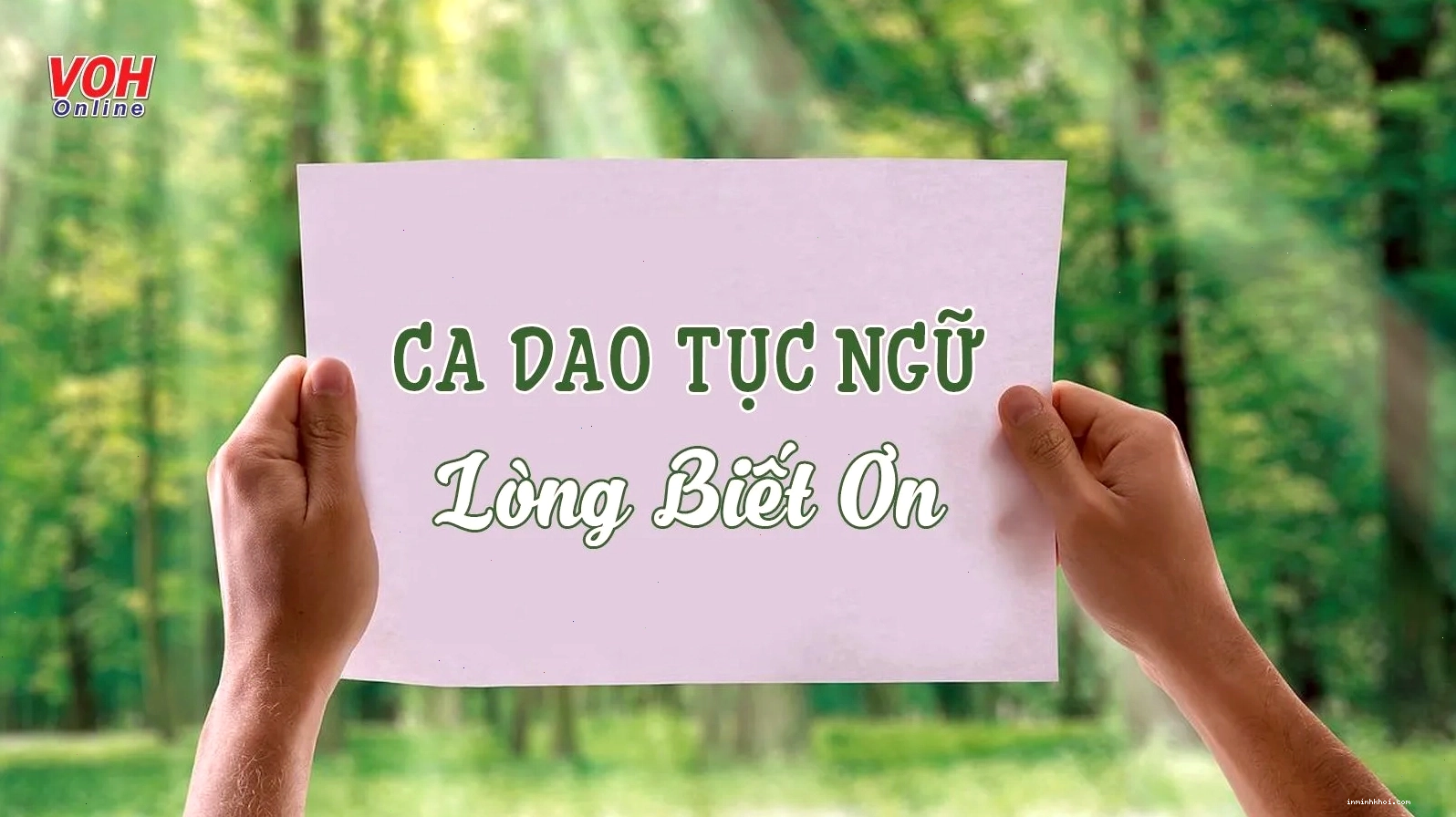 Tranh minh họa về lòng biết ơn