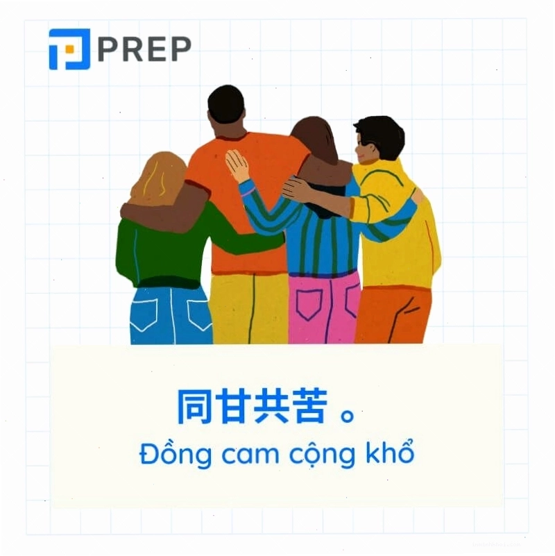 Ví dụ thành ngữ tiếng Trung về tình bạn